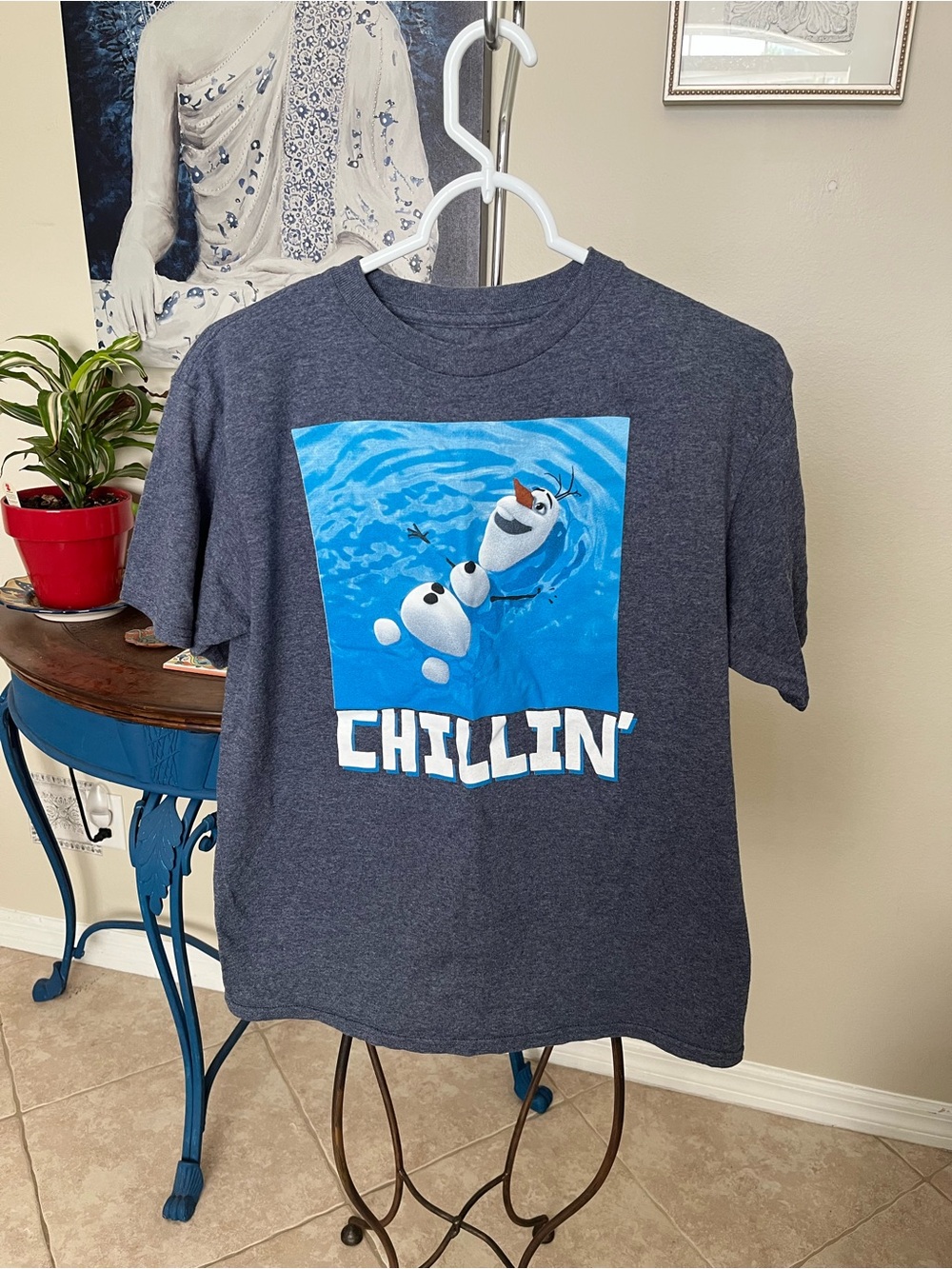 Disney Frozen Olaf Chillin Youth T-Shirt Tee - XL 18 - 20